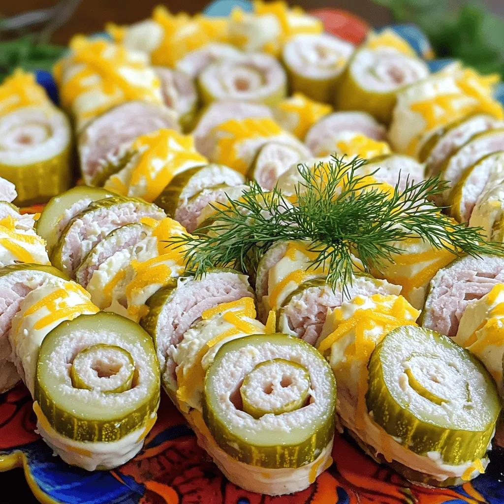 Pickle roll ups are a fun snack made with pickles, cream cheese, and deli meats. They are easy to make, tasty, and packed with flavor. You can find them at many parties and gatherings. Their crunchy texture and creamy filling make them a hit.