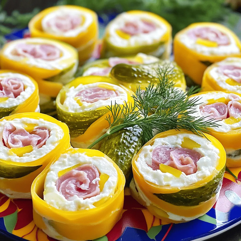 Pickle roll ups are a fun snack made with pickles, cream cheese, and deli meats. They are easy to make, tasty, and packed with flavor. You can find them at many parties and gatherings. Their crunchy texture and creamy filling make them a hit.