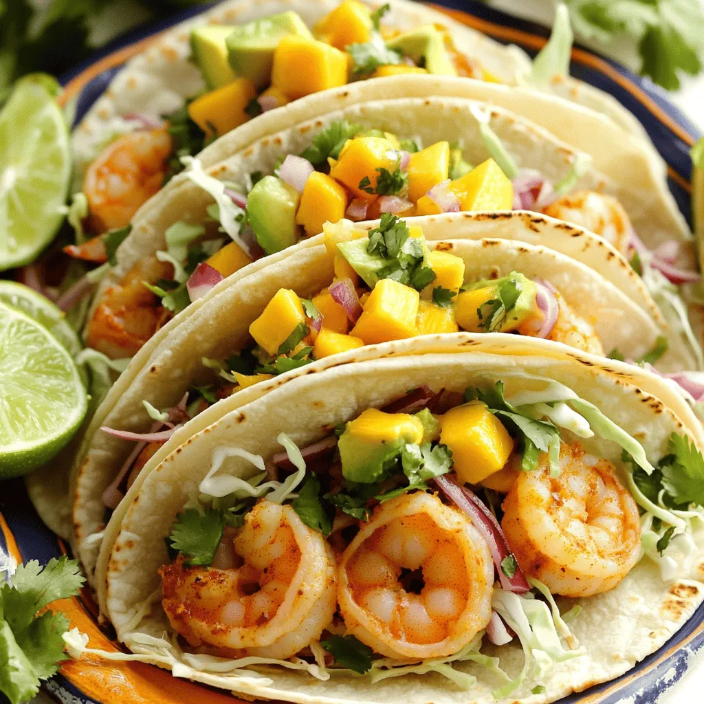 To make shrimp tacos with mango salsa, you need fresh, simple ingredients.