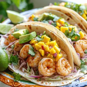 To make shrimp tacos with mango salsa, you need fresh, simple ingredients.