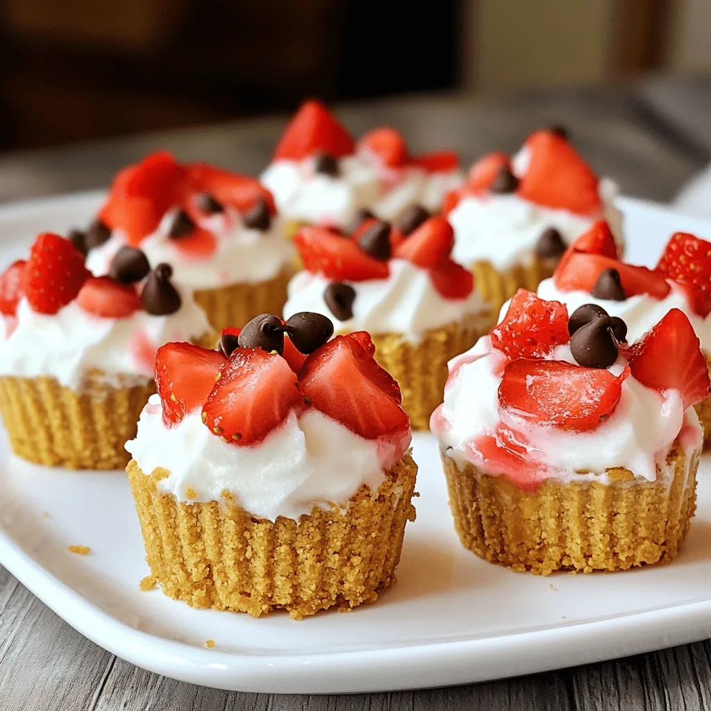 Strawberry cheesecake crunch bites are small, tasty treats. They mix sweet cream cheese with fresh strawberries. The bites have a crunchy crust made from graham crackers. This recipe is perfect for hot summer days. You don't need to bake them, making it easy. Instead, you chill them until firm.