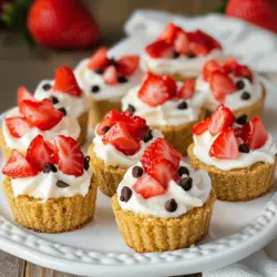 Strawberry cheesecake crunch bites are small, tasty treats. They mix sweet cream cheese with fresh strawberries. The bites have a crunchy crust made from graham crackers. This recipe is perfect for hot summer days. You don't need to bake them, making it easy. Instead, you chill them until firm.