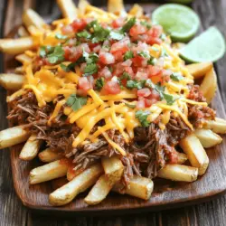 To create the perfect Loaded Shredded Beef French Fries, it’s essential to understand the key ingredients that contribute to its rich and robust flavor profile.