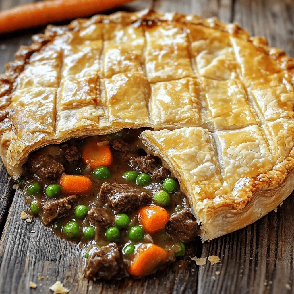 To make the best beef pot pie, you need quality beef pot pie ingredients. Start with beef chuck. It is tender and flavorful. Cut it into 1-inch cubes for even cooking. This beef will form a hearty beef pot pie filling.