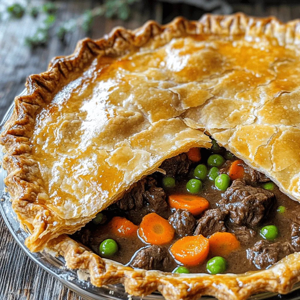 To make the best beef pot pie, you need quality beef pot pie ingredients. Start with beef chuck. It is tender and flavorful. Cut it into 1-inch cubes for even cooking. This beef will form a hearty beef pot pie filling.