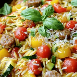 In today's fast-paced world, the appeal of one-pot meals cannot be overstated. They offer a convenient solution for busy weeknights, allowing you to whip up a satisfying meal without the hassle of extensive cleanup. One of the standout options in the realm of one-pot cooking is the One Pot Sausage Orzo Delight. This dish combines the hearty flavors of Italian sausage with the tender texture of orzo pasta, creating a meal that is both comforting and satisfying.