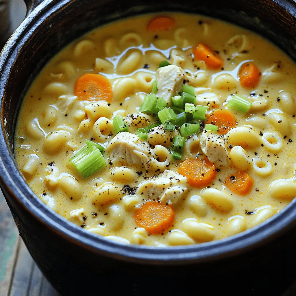 Chicken sopas is a comforting soup from Filipino cuisine. It blends chicken, macaroni, and rich broth. Many families enjoy it at home or at gatherings.