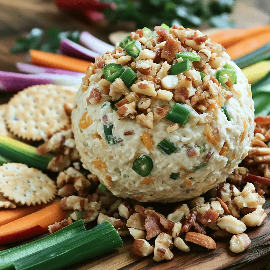 The Bacon Ranch Jalapeno Cheeseball is a tasty treat that everyone loves. The key ingredients make it special and full of flavor.