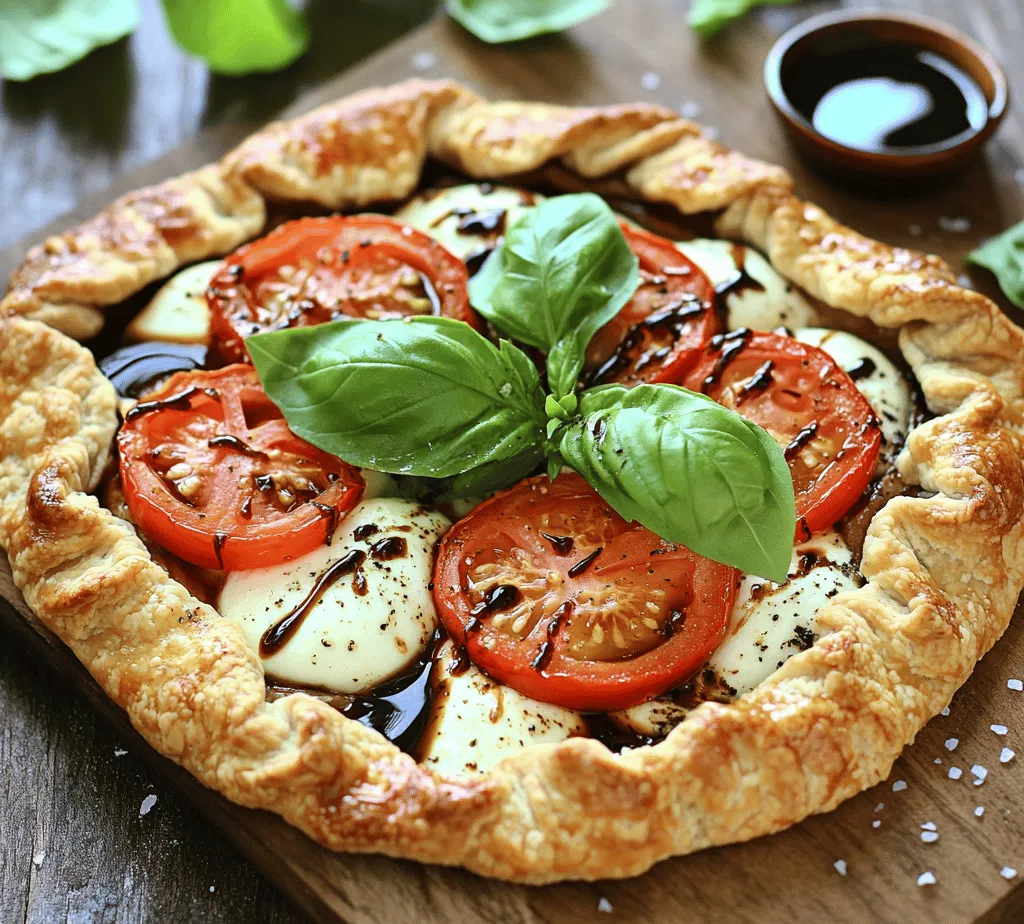 Explore the delightful world of Italian cuisine with this Caprese Galette Delight, a perfect blend of fresh ingredients and flaky pastry. This recipe captures the essence of summer with vibrant tomatoes, creamy mozzarella, and fragrant basil, all encased in a golden, buttery crust. Ideal for a light lunch, a dinner party appetizer, or a picnic treat, this dish is not only delicious but also visually appealing. The Caprese Galette takes the classic Caprese salad—known for its simplicity and fresh flavors—and elevates it into a rustic, savory pastry that is both comforting and sophisticated.