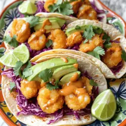 Bang Bang Shrimp Tacos are a fun and tasty dish. They mix the crispy texture of fried shrimp with a spicy, creamy sauce. The dish has a fun history. It began in Asian cuisine but soon gained fame in American restaurants.