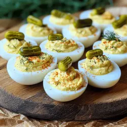 The history of deviled eggs is as rich as their flavor. Believed to date back to ancient Rome, where boiled eggs were seasoned with spicy flavors and served as appetizers, deviled eggs have evolved through the centuries. They gained popularity in the United States in the 19th century, often served at picnics and potlucks. Today, deviled eggs are a staple at gatherings, embodying a sense of nostalgia while also allowing for endless customization.