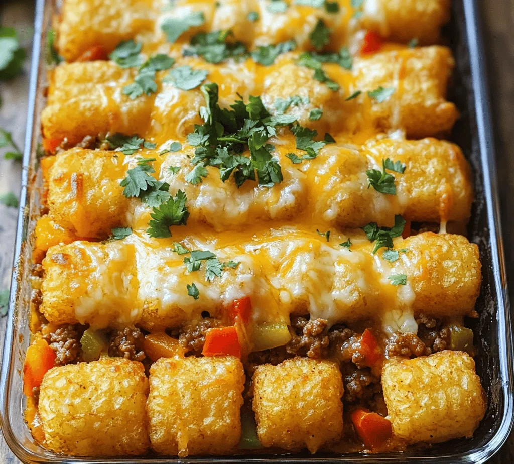 To create a truly exceptional Cowboy Tater Tot Casserole, it’s important to understand the role of each ingredient. This dish features a combination of protein, vegetables, and flavorful seasonings, all topped with crispy tater tots and melted cheese. Let’s break down the main ingredients that contribute to its deliciousness.