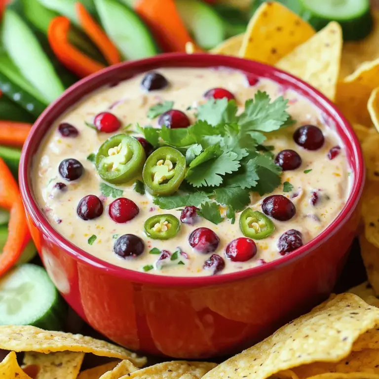 When it comes to creating the perfect atmosphere for gatherings and celebrations, the right dip can make all the difference. Among the many options available, the Creamy Cranberry Jalapeño Dip stands out as a unique and enticing choice that combines a delightful medley of flavors. This dip offers a tantalizing blend of tartness from fresh cranberries, rich creaminess from dairy ingredients, and a spicy kick from jalapeños.