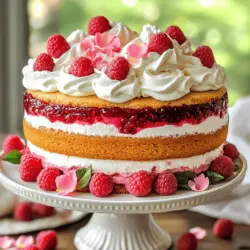 When it comes to Valentine’s Day cake recipes, I love making a Luscious Raspberry Rose Delight Cake. This cake is a treat that looks and tastes divine. You start with a light and fluffy cake base. Then, you layer in fresh raspberries and rose petal jam.