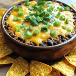 The success of any great dip begins with high-quality, flavorful ingredients. In the case of taco dip, the combination of meats, beans, cheeses, and spices culminates to create a rich and satisfying dish. Here’s a closer look at the main ingredients that contribute to the tantalizing flavor profile of slow cooker taco dip: