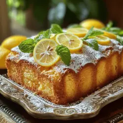 To make a great italian lemon pound cake, you need a few key ingredients. First, you need 2 cups of all-purpose flour. This gives your cake structure. Next, add 1 teaspoon of baking powder and 1/2 teaspoon of baking soda. These help the cake rise. Don't forget 1/4 teaspoon of salt, which enhances the flavors.