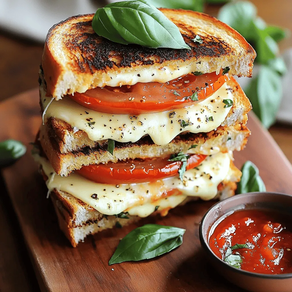 To create the best triple decker tomato grilled cheese, you need a few key ingredients. First, choose the right bread. I love using artisan sourdough. This bread has a great flavor and texture. It holds up well to grilling and gives a nice crunch.