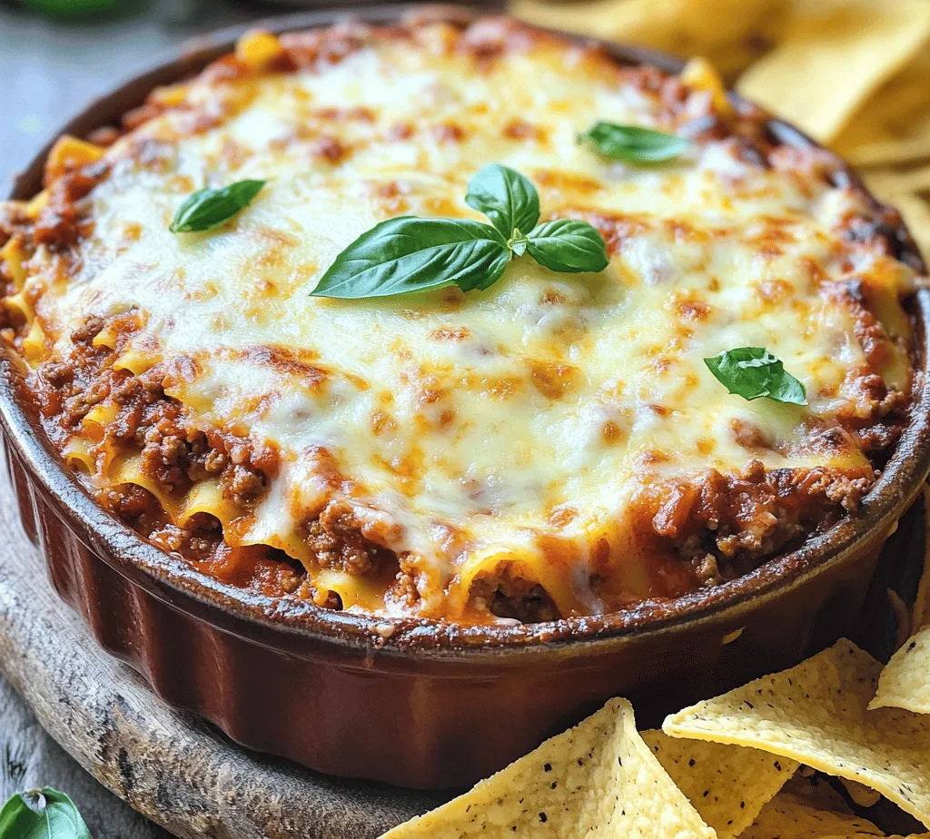 In the realm of comfort food, few dishes hold a candle to classic lasagna. However, in recent years, a creative twist has emerged that transforms this beloved Italian dish into a unique and shareable appetizer: layered lasagna dip. This delightful recipe takes all the elements that make lasagna so appealing—hearty ground beef, savory Italian sausage, creamy ricotta, gooey mozzarella, and rich marinara sauce—and presents them in a warm, inviting dip that is perfect for any gathering. Whether you're hosting a game night, preparing for a family get-together, or simply craving a crowd-pleaser, layered lasagna dip is sure to impress.