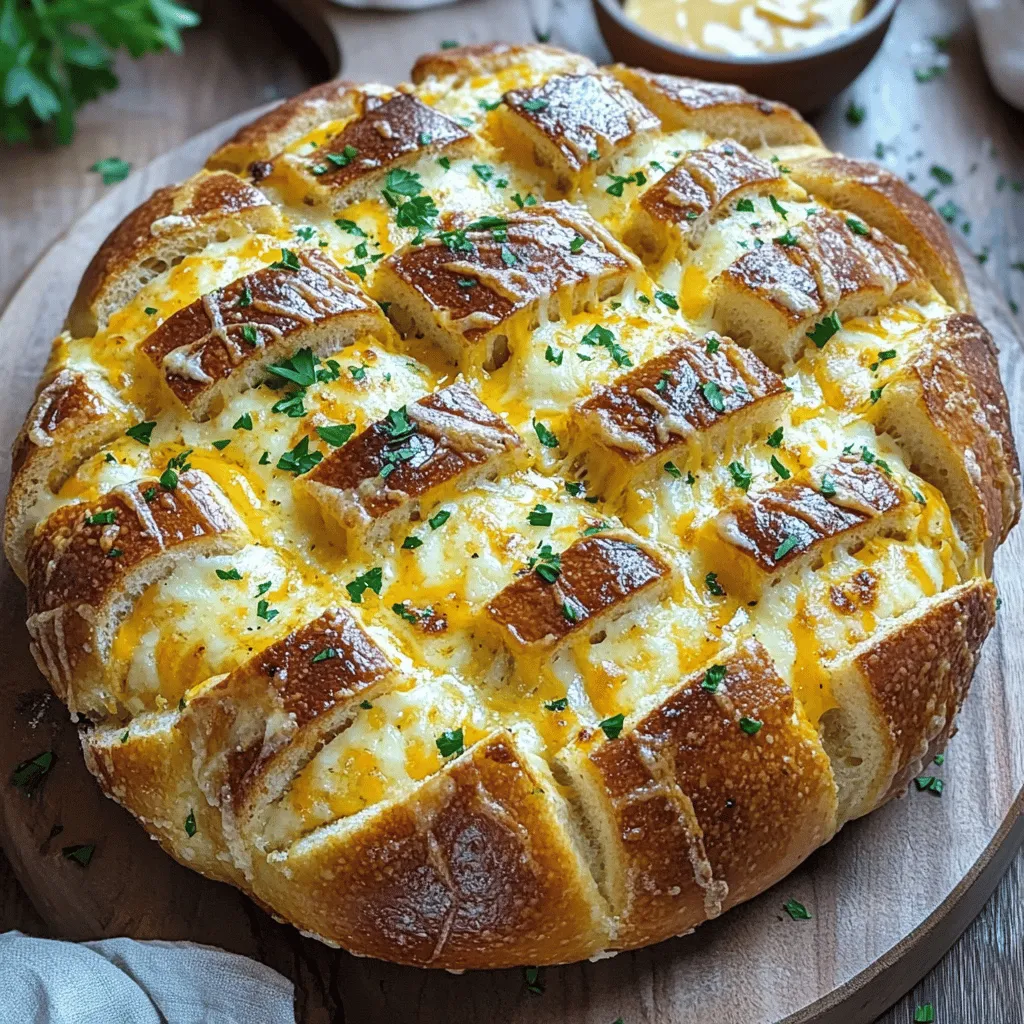 If you're searching for a dish that's guaranteed to be a hit at your next gathering, look no further than Cheesy Garlic Pull-Apart Bread. This delightful recipe combines the irresistible flavors of garlic, cheese, and buttery goodness, resulting in a savory appetizer or side dish that will have your guests coming back for more. Whether you're hosting a party, enjoying a cozy family dinner, or simply indulging for yourself, this pull-apart bread is sure to impress.