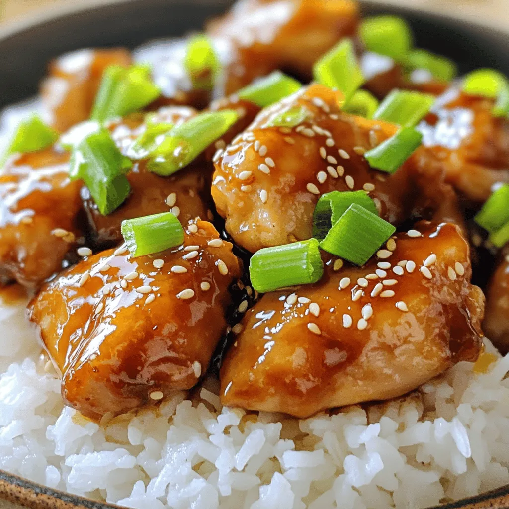 To make an easy chicken teriyaki recipe, you need a few key ingredients. Start with 1 pound of boneless, skinless chicken thighs. They are tender and soak up flavor well.