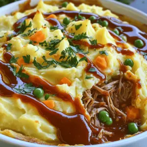 To make Pulled Pork Shepherd’s Pie, you need fresh and tasty ingredients. First, gather 2 cups of pulled pork. This is the star of the dish. You will also need 1 cup of barbecue sauce to give it a nice flavor.