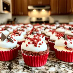 Mini red velvet cheesecakes are small, rich desserts. They blend the classic red velvet cake with creamy cheesecake. Each mini cheesecake is a perfect bite-sized treat.