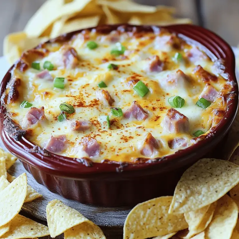 Are you looking for the perfect appetizer that captures the essence of comfort and indulgence? Look no further than the Melty Surprise Hot Ham and Cheese Dip. This delightful dish is a hit for gatherings, game days, or even cozy nights in, where you want to impress your friends and family with minimal effort. With its creamy texture and savory flavors, this dip is designed to be a crowd-pleaser, offering a warm, gooey experience that draws everyone in.