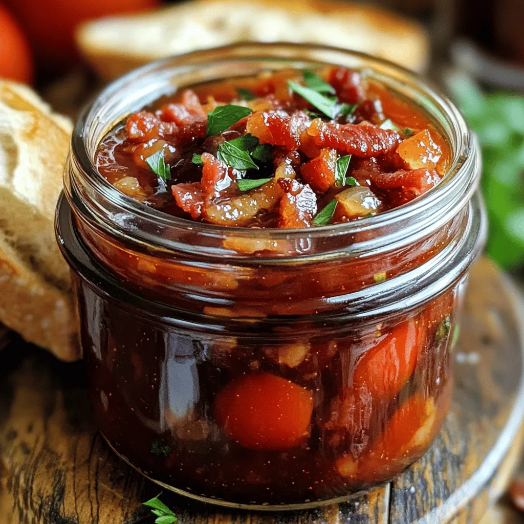 In the world of culinary creations, few things capture the essence of comfort and innovation quite like Tomato Bacon Jam. This delightful fusion of flavors marries the smoky richness of bacon with the fresh, tangy notes of ripe tomatoes, resulting in a versatile condiment that can elevate any dish it touches. Whether slathered on a crusty piece of bread, dolloped on grilled meats, or served alongside a cheese platter, Tomato Bacon Jam is sure to impress your taste buds and add a unique touch to your meals.