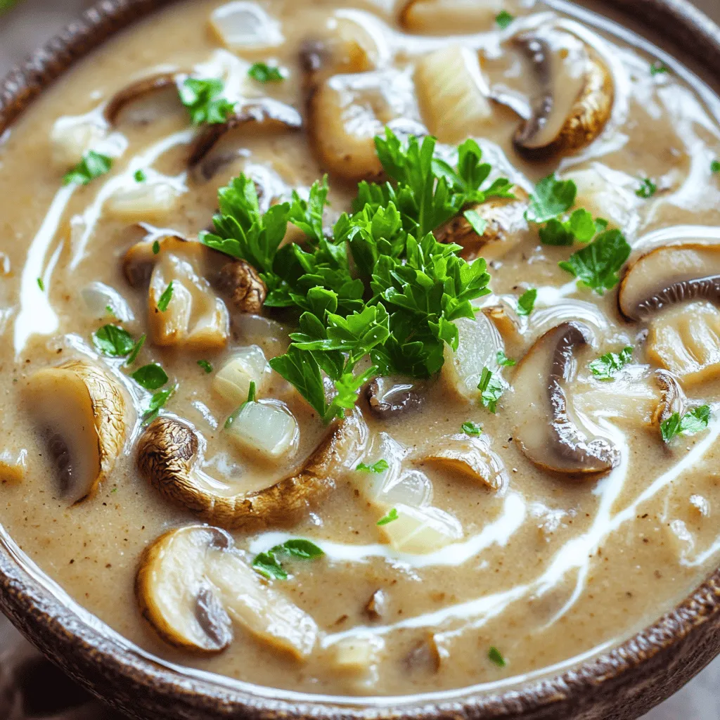 The key to great cream of mushroom soup lies in its ingredients. You need fresh, tasty mushrooms. The best mushrooms for soup include cremini, shiitake, and oyster. Each type adds its own unique flavor. I love using a mix for depth.