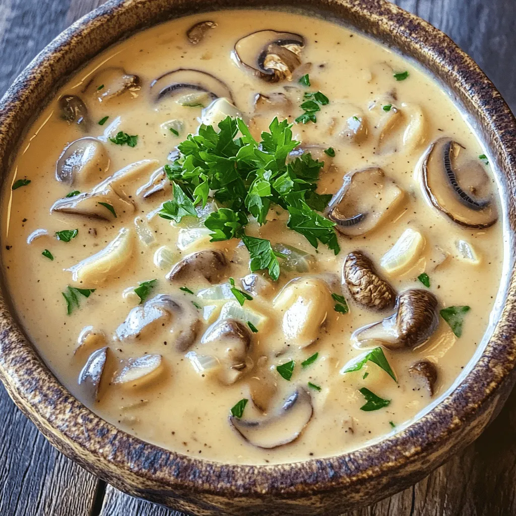 The key to great cream of mushroom soup lies in its ingredients. You need fresh, tasty mushrooms. The best mushrooms for soup include cremini, shiitake, and oyster. Each type adds its own unique flavor. I love using a mix for depth.