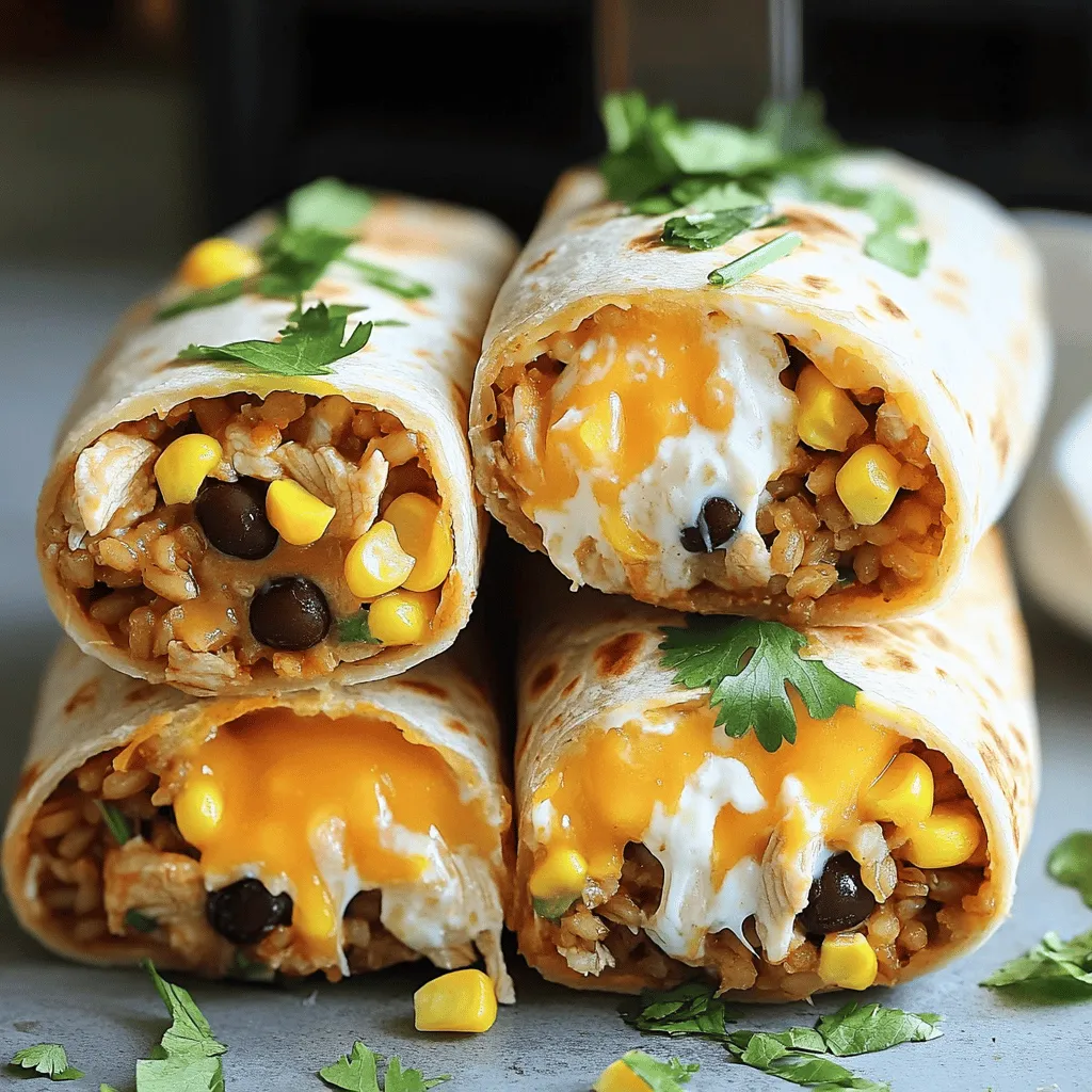 For the best air fryer burritos, you need simple yet tasty chicken burrito ingredients. Start with boneless, skinless chicken breast. This meat cooks quickly and stays juicy. You will also need olive oil for marinating.