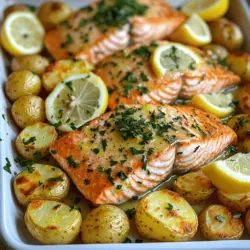 If you're on the lookout for a dish that perfectly marries flavor and convenience, look no further than Zesty Lemon Herb Salmon paired with Crispy Potatoes. This delightful recipe stands out not only for its vibrant taste but also for its ability to cater to a variety of palates, making it an ideal choice for weeknight dinners or special occasions alike. Combining the freshness of lemon and herbs with the satisfying crunch of crispy potatoes, this dish is bound to become a household favorite.