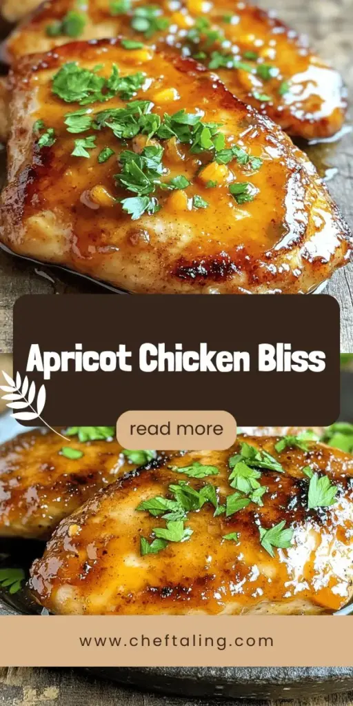 Discover the irresistible flavors of Apricot-Glazed Chicken Delight, a dish that beautifully marries sweet and savory notes for any occasion. This easy-to-follow recipe guides you through marinating boneless chicken with a luscious apricot glaze, delivering a meal that's both nutritious and delightful to the eyes. Perfect for weeknights or entertaining guests, this dish promises to impress. Click through to explore the full recipe and elevate your cooking!