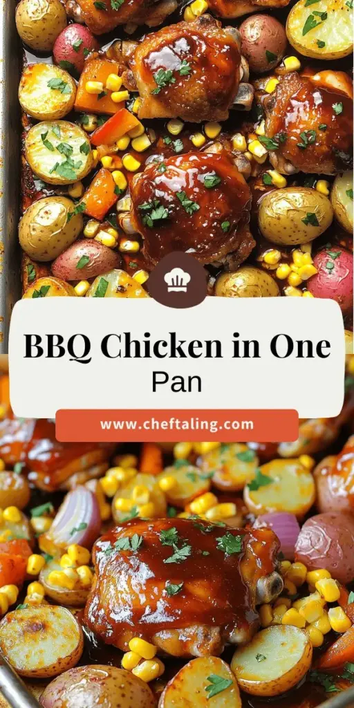 Create a delicious BBQ Chicken Sheet Pan Meal that's perfect for busy families! This easy recipe combines juicy chicken, vibrant vegetables, and hearty potatoes all roasted together, infusing every bite with mouthwatering barbecue flavors. Enjoy a nutritious dinner that comes together in under an hour and requires just one pan to clean! Click through to discover the full recipe and tips for a flavor-packed family meal that will impress everyone at the table!