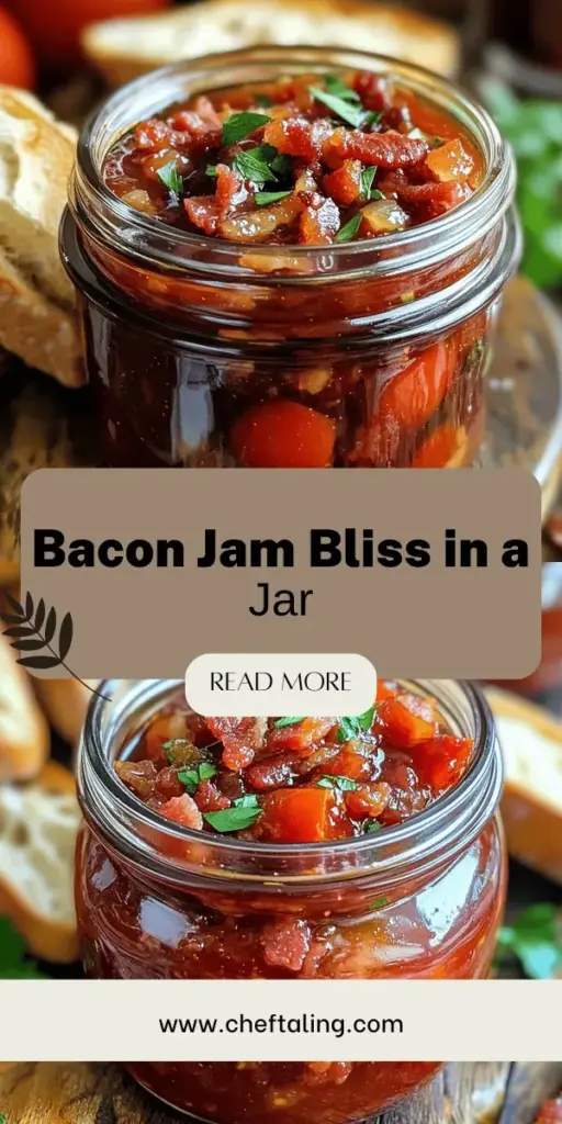 Discover the incredible flavor combination of Tomato Bacon Jam, a savory-sweet spread that can elevate any dish! This versatile condiment blends crispy bacon with the freshness of ripe tomatoes, making it a delicious addition to sandwiches, grilled meats, or cheese boards. Follow our simple recipe to create this irresistible jam at home. Click through to explore serving suggestions and impress your friends and family with your culinary skills!