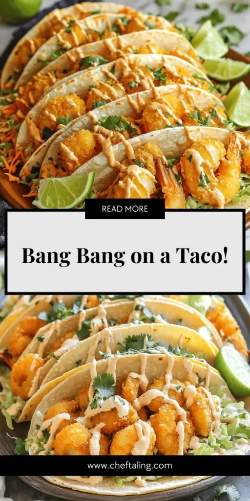 Indulge in the mouthwatering flavors of Bang Bang Shrimp Tacos! This tantalizing dish features crispy shrimp smothered in a creamy, spicy Bang Bang sauce that takes your taco experience to the next level. With fresh ingredients and vibrant toppings, these tacos are a perfect blend of crunch and creaminess. Ready to wow your taste buds? Click through to discover the full recipe and learn how to make these sensational tacos at home!