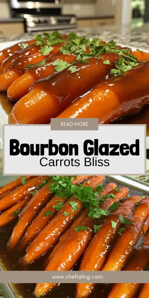 Elevate your meals with this savory bourbon glazed carrots recipe that combines sweet and tangy flavors for an irresistible side dish. Discover how to create perfectly tender carrots with a glossy glaze made from brown sugar, apple cider vinegar, and a hint of garlic. Perfect for any occasion, these carrots will be the star of your dinner table. Click to explore the full recipe and impress your family and friends with this gourmet treat!