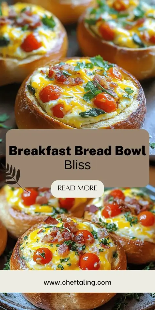Start your day deliciously with a breakfast bread bowl! This delightful and versatile recipe makes morning meals fun and easy. You can customize your bread bowl with various tasty fillings, accommodating all dietary needs. From classic eggs and cheese to creative twists like hummus and veggies, the possibilities are endless. Click through to discover simple steps and exciting filling ideas that will keep everyone coming back for more!