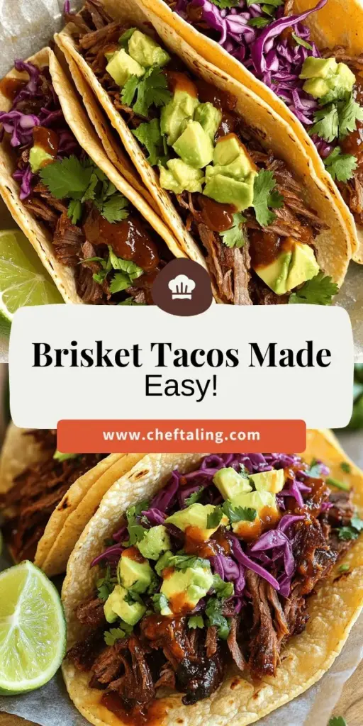 Elevate your next meal with our BBQ Beef Brisket Tacos recipe that combines the bold flavors of smoky brisket and fresh toppings. This easy-to-follow recipe guides you through selecting the best ingredients, preparing the brisket to perfection, and adding delightful toppings like red cabbage and avocado for a satisfying crunch. Click through to discover how to impress your family and friends with these delicious tacos!