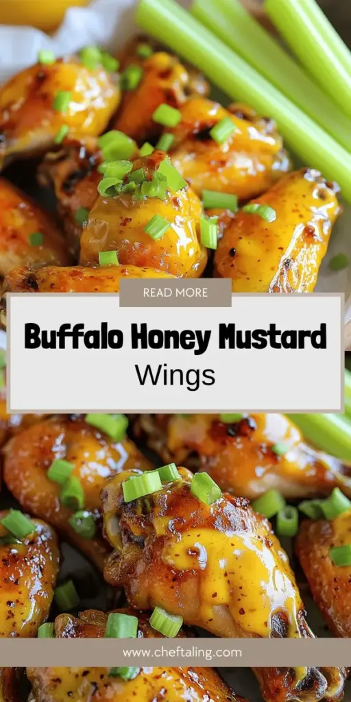 Elevate your game day or dinner party with this mouthwatering Buffalo Honey Mustard Chicken Wings recipe! These wings offer a perfect blend of sweet, spicy, and tangy flavors that will have everyone asking for more. With minimal prep and simple ingredients, you can create that crunchy, caramelized coating that chicken wing lovers crave. Click to explore the full recipe and impress your guests with a flavorful twist on a classic favorite!