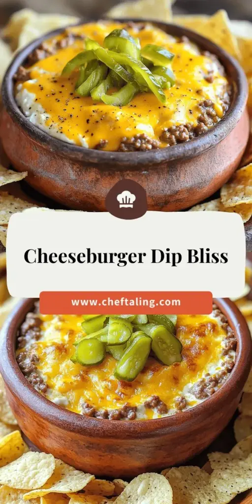 Looking for a crowd-pleasing appetizer? Try Cheeseburger Dip Delight for a creamy, savory treat that everyone will love. This unique twist on the classic cheeseburger combines ground beef, cream cheese, and cheddar for the ultimate dippable experience. Perfect for game day or casual gatherings, customize it with your favorite toppings and serve it with chips or veggies. Click through to explore this delicious recipe and make your next party unforgettable!