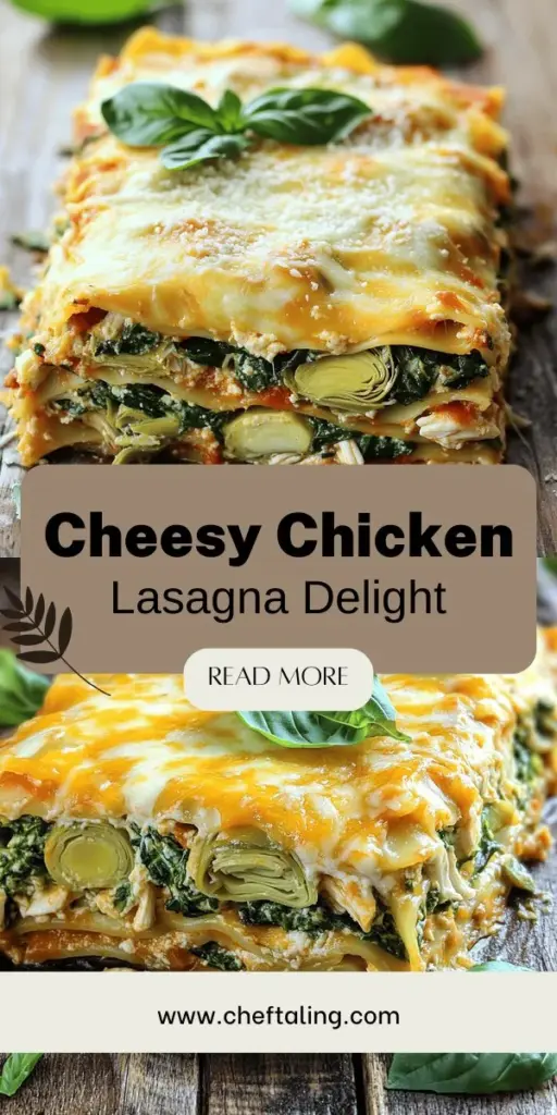 Experience a delicious twist on classic comfort food with this Cheesy Chicken Spinach and Artichoke Lasagna. Packed with tender chicken, nutritious spinach, and savory artichokes all layered in a creamy, cheesy filling, this dish is perfect for family dinners or gatherings. Discover how to create this indulgent yet healthier recipe that will leave everyone asking for seconds. Click to explore the full recipe and bring this tasty meal to your table!