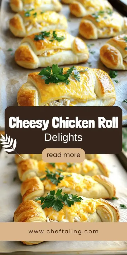 Discover the deliciousness of cheesy chicken crescent rolls with this easy and tasty recipe! Perfect for busy weeknights or gatherings, these rolls are filled with tender chicken, creamy cheese, and flavorful spices, all wrapped in flaky dough. In just 30 minutes, you can create a cozy dish that everyone will love. Dive into the full recipe and learn creative variations to make them your own. Click to explore the goodness!