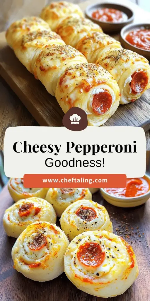 Discover the ultimate family snack with cheesy pepperoni rolls! These savory bites are perfect for game nights, movie marathons, and gatherings. Learn how to make them easily at home with simple ingredients like pizza dough, mozzarella, and pepperoni. Explore creative variations and delightful dipping sauces to elevate your snack experience. Click through for the full recipe and start creating this tasty treat that everyone will love!