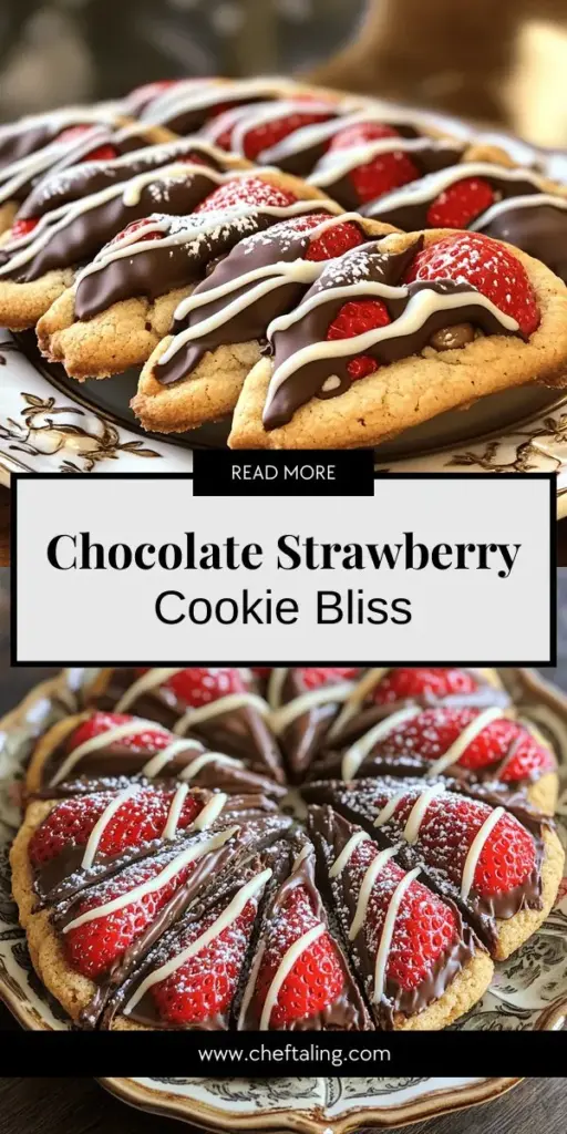 Experience the bliss of Chocolate Covered Strawberry Cookies, where soft, chocolatey cookies meet juicy strawberries and rich chocolate. In this delightful treat, learn essential ingredients, step-by-step baking instructions, and fun variations to impress everyone at home. Get creative with toppings and decorating ideas that make these cookies a showstopper. Click through to explore the complete recipe and start your baking adventure today!