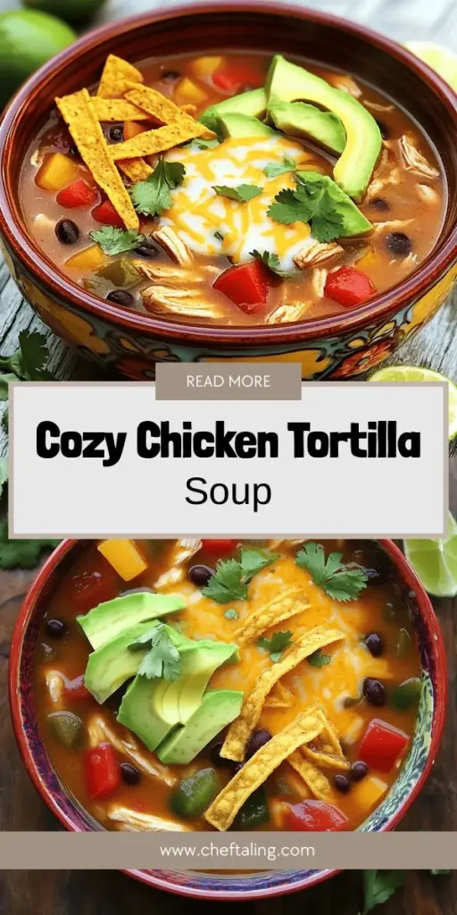 Warm up with a delightful bowl of chicken tortilla soup using this easy recipe! Perfect for chilly days, this flavorful soup features tender chicken, fresh veggies, and a perfect blend of spices. Discover tips for customizing your soup with exciting variations, plus helpful cooking techniques that maximize flavor. Ready in just 45 minutes, it’s a satisfying meal for everyone. Click to explore the full recipe and start cooking your new favorite dish!