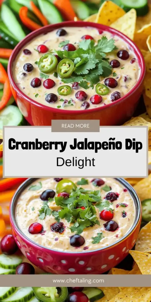 Indulge in the unforgettable flavors of Creamy Cranberry Jalapeño Dip, your new go-to party essential! This delightful dip blends tart cranberries, creamy cheese, and a spicy kick from jalapeños, making it perfect for any gathering. Easy to make and incredibly versatile, it pairs beautifully with chips or fresh veggies. Discover how to create this crowd-pleaser and impress your guests with every bite! Click through for the full recipe and elevate your entertaining game!