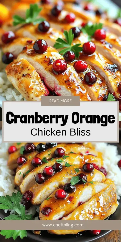 Discover the mouthwatering Cranberry Orange Chicken recipe that perfectly blends the tartness of cranberries with the sweetness of oranges. This vibrant dish not only elevates your dinner table but also offers a healthy meal packed with nutrition. Whether for a festive gathering or a cozy night in, this easy-to-follow recipe will impress your family and friends. Click to explore the full recipe and bring this delightful flavor combination to your kitchen today!