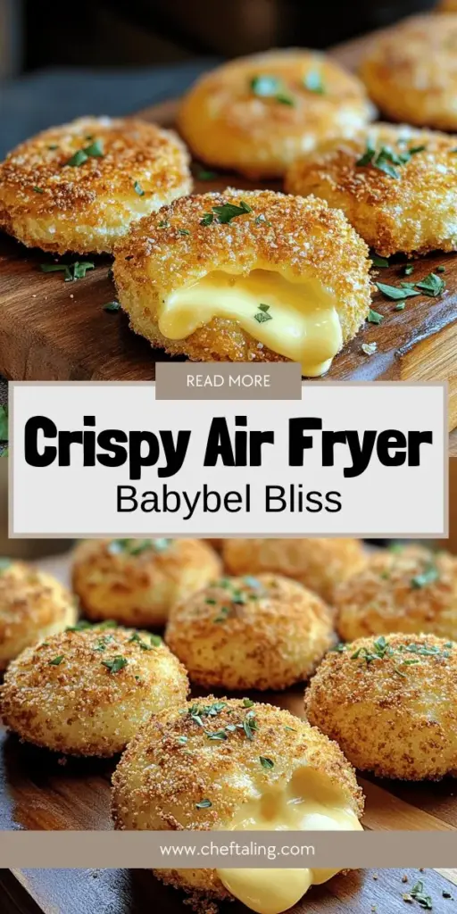 Indulge in a crunchy delight with this Air Fryer Babybel Cheese recipe! Discover expert techniques to perfect the crispy exterior while keeping the inside gooey and delicious. Learn how to season, serve, and avoid common mistakes for the ultimate snack experience. Whether you're hosting a party or craving a quick treat, this recipe is sure to impress. Click through to transform your snack game with this easy and vibrant recipe!