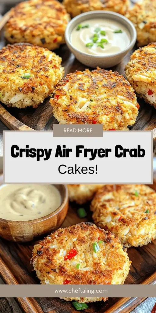 Savor the delight of crispy air fryer crab cakes, a perfect blend of fresh crab meat and zesty seasonings. Enjoy the crunch and flavor without the guilt, thanks to healthier air frying methods that reduce oil while keeping the moist, tender inside intact. Ideal for any occasion, these crab cakes promise to impress your guests or satisfy your seafood cravings. Click through for the full recipe and bring coastal cuisine to your table!